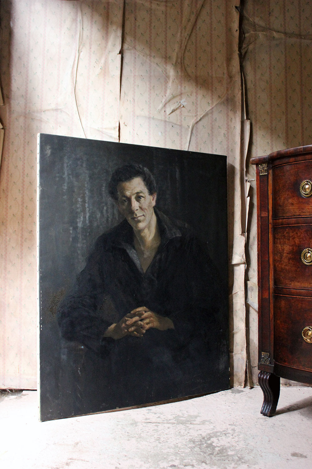 A 20thC French School Oil on Canvas Portrait of a Gentleman c.1935-55
