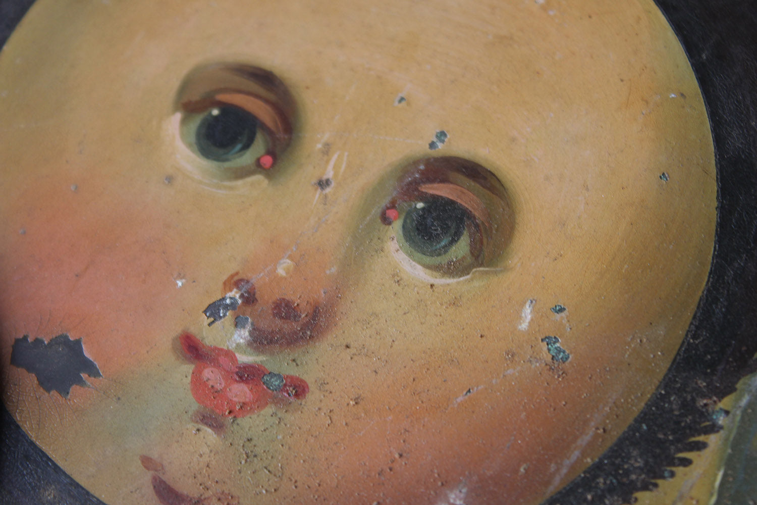 A Decorative 18thC Moon Phase Painted Longcase Clock Dial c.1780-90