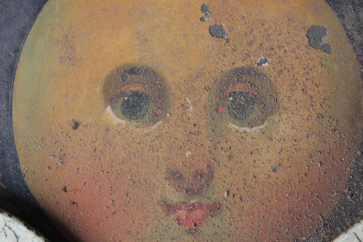 A Decorative 18thC Moon Phase Painted Longcase Clock Dial c.1780-90