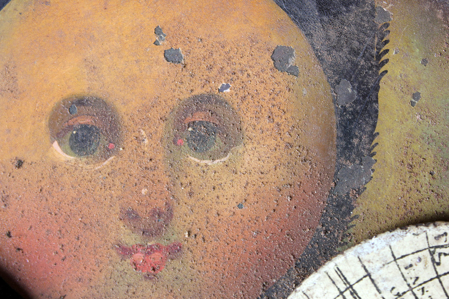 A Decorative 18thC Moon Phase Painted Longcase Clock Dial c.1780-90