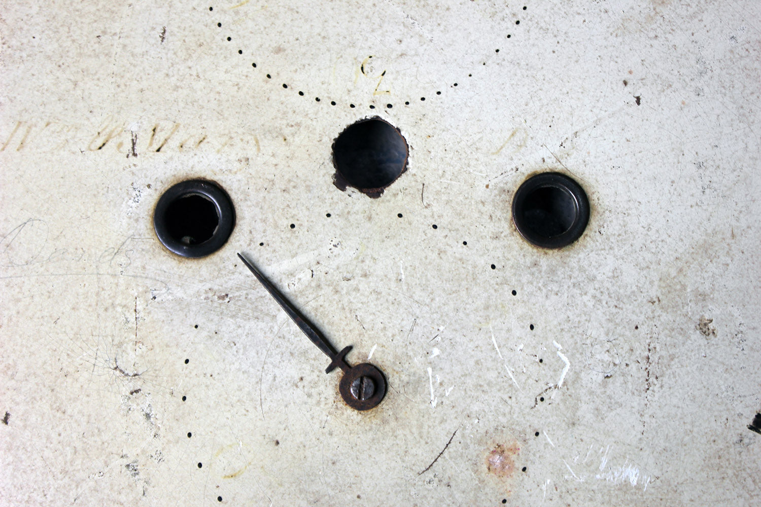 A Decorative 18thC Moon Phase Painted Longcase Clock Dial c.1780-90
