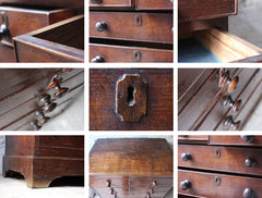 A Charming George II Provincial English Oak Chest of Drawers c.1740-60