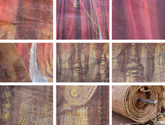 A Glorious c.1900 French Hand-Painted Theatre Canvas Backdrop