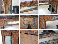 A Good 19thC Italian Gilt & Gesso Rectangular Wall Mirror