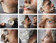 A Fine 20thC Male Portrait Mannequin Head