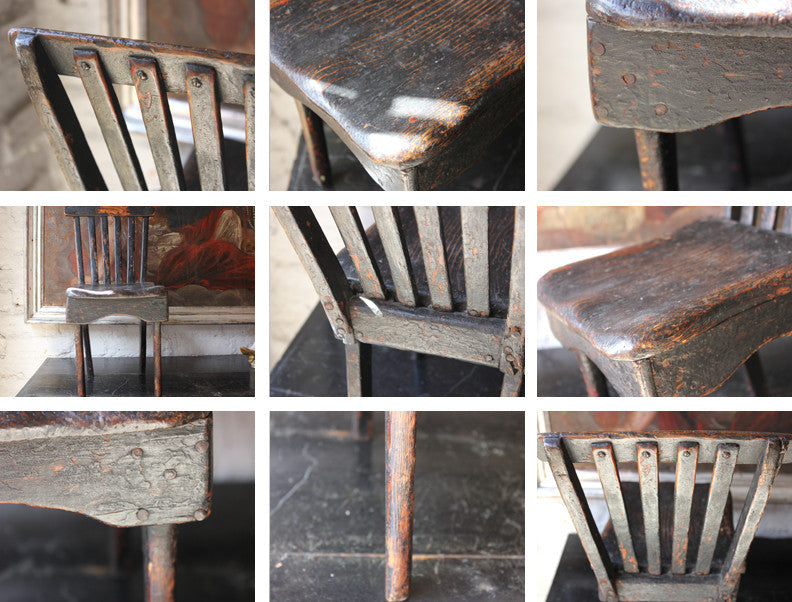 A Charming Primitive Scottish Child's Chair c.1800-20