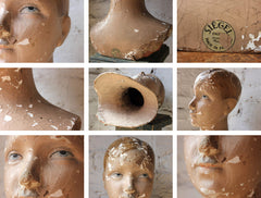 A Decorative Early 20thC Mannequin Head by Siegel & Stockman Paris