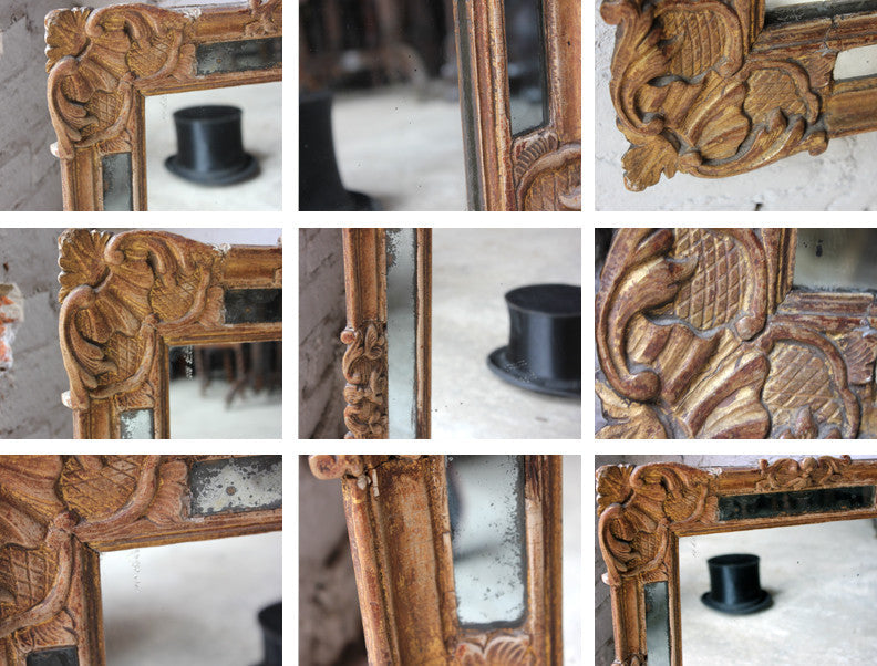 A Good 19thC Italian Gilt & Gesso Rectangular Wall Mirror