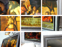 A Decorative Regency Period Transfer Mezzotint-Under-Glass Picture by W.B Walker; 'Christ Rideth into Jerusalem'