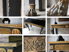 A Good Regency Period Gilt & Ebonised Hall Table