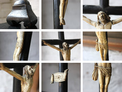 A Good c.1800 Carved Ivory Corpus Christi