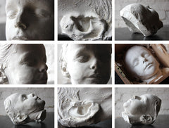 A 19thC Plaster Death Mask of George Stafford Wright (1864-1870)