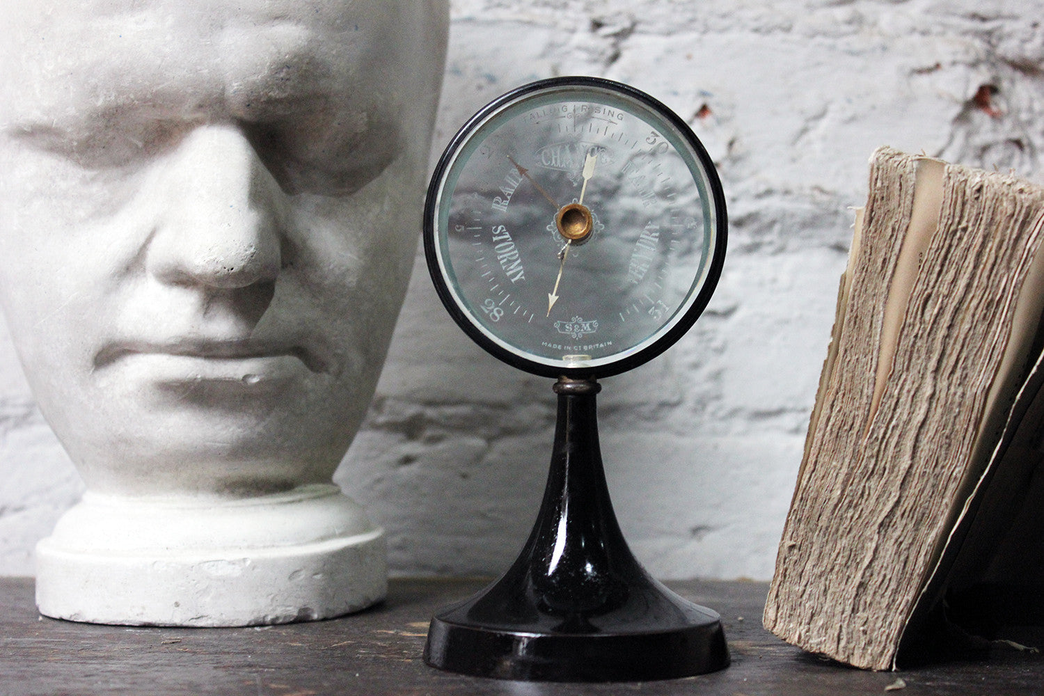 A Good Early 20thC Ebonised 'Mystery' Barometer by Short & Mason