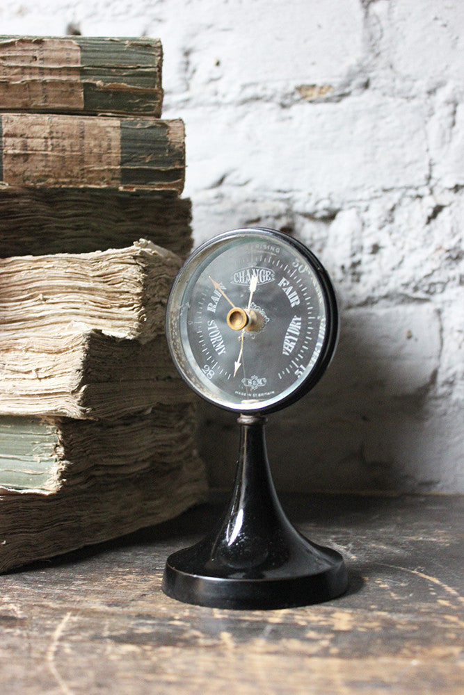 A Good Early 20thC Ebonised 'Mystery' Barometer by Short & Mason