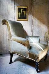 A 19thC Ebonised Napoleon III French Armchair c.1870