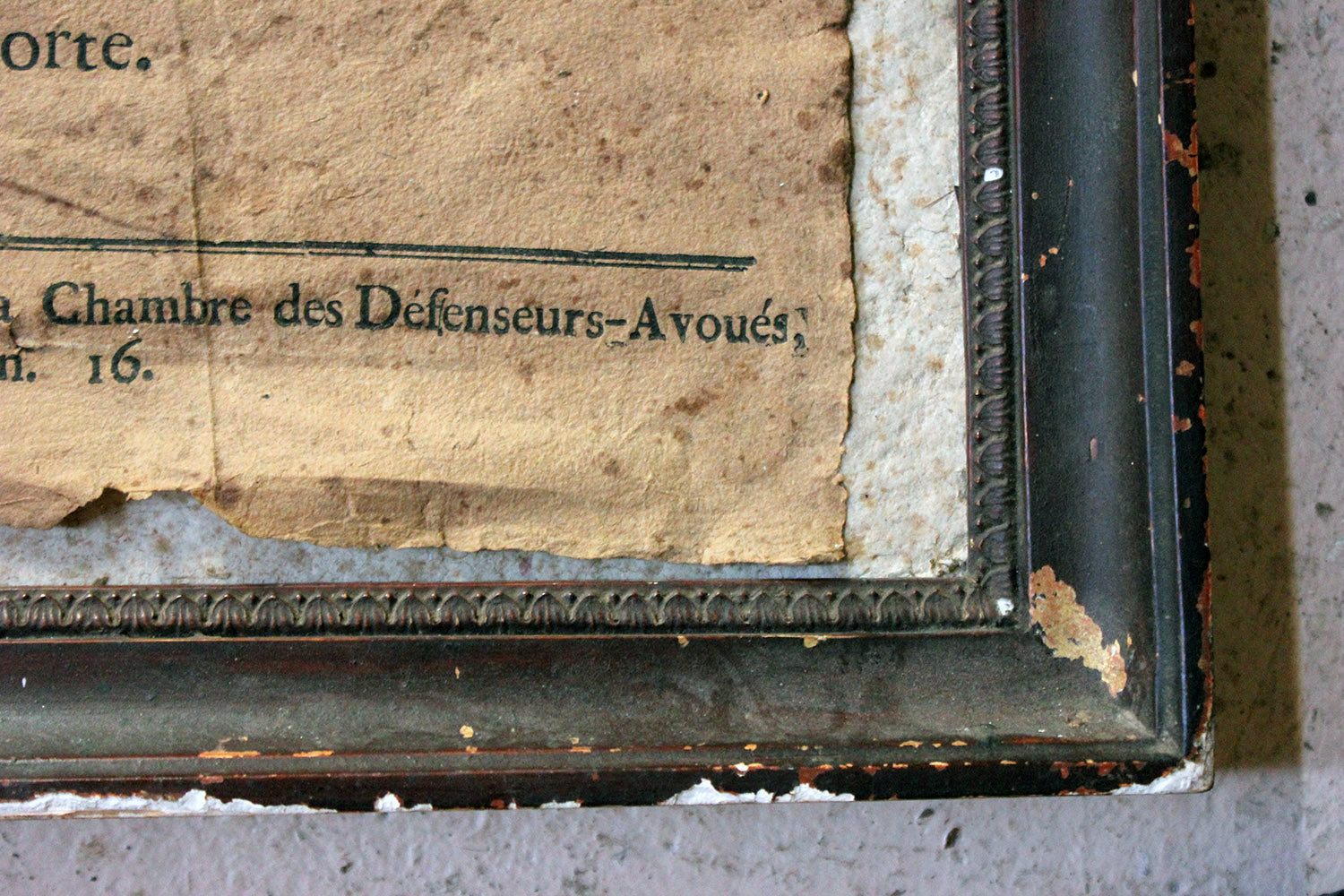 A French Empire Period Napoleonic Notice of a Parisian House Clearance c.1805
