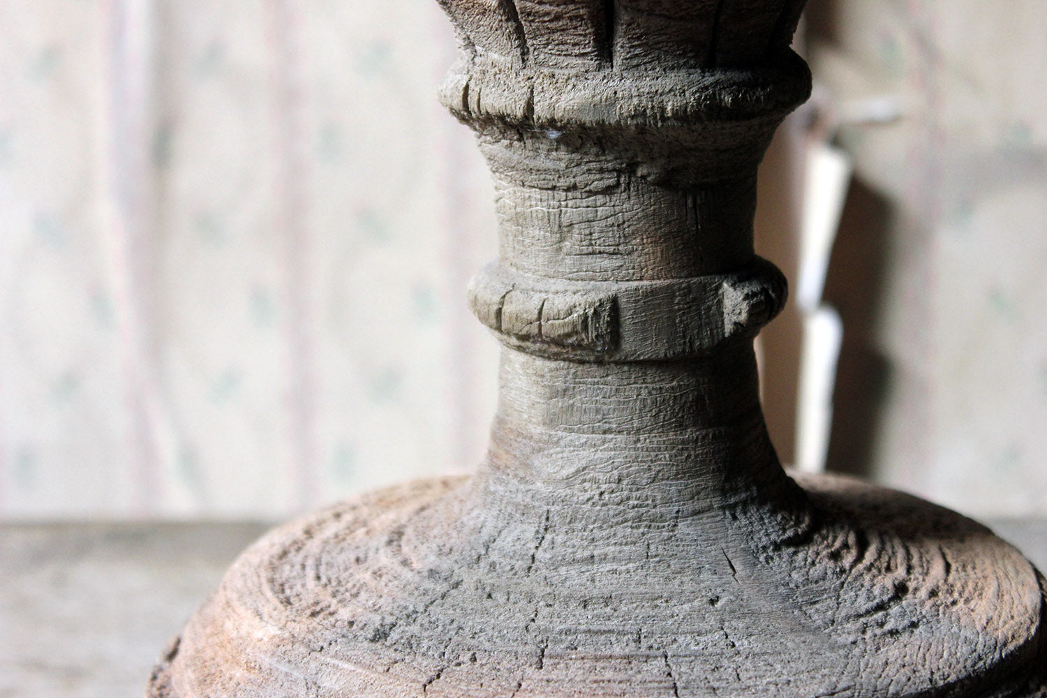 A Classical George III Period Carved Stripped Pine Neo-Classical Architectural Urn c.1800