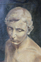 A Good British School Oil on Canvas; Male Nude Study Dated to 1936