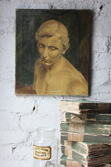 A Good British School Oil on Canvas; Male Nude Study Dated to 1936