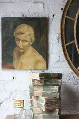 A Good British School Oil on Canvas; Male Nude Study Dated to 1936