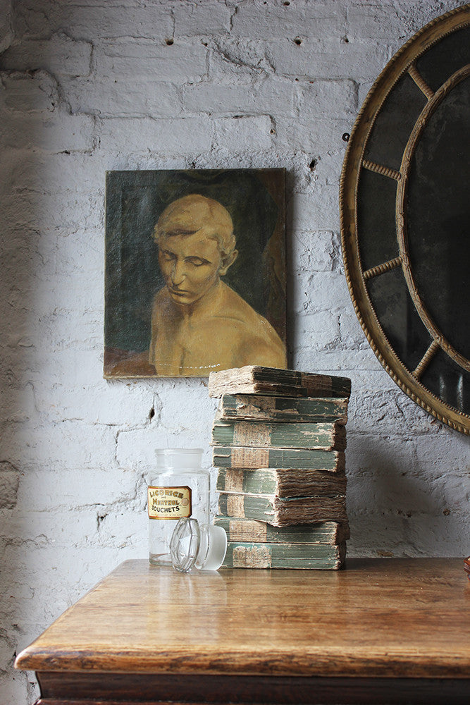 A Good British School Oil on Canvas; Male Nude Study Dated to 1936