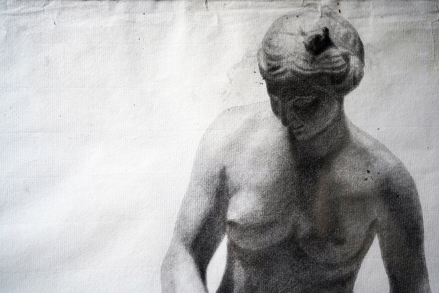 A c.1900 Continental School Pencil Study of a Nude Lady