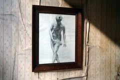 A c.1900 Continental School Pencil Study of a Nude Lady