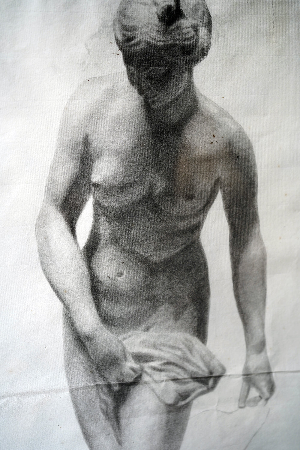 A c.1900 Continental School Pencil Study of a Nude Lady