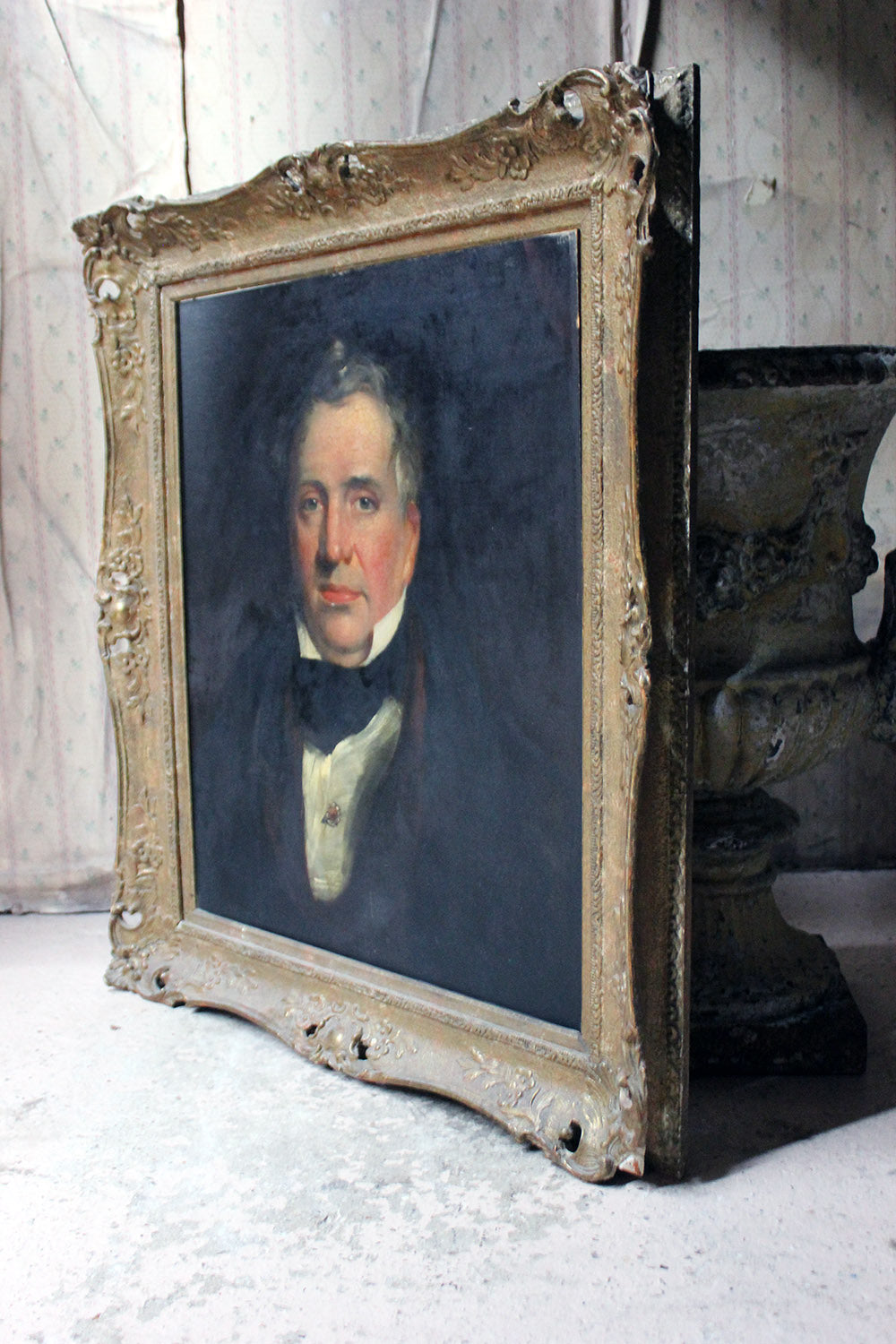 A 19thC English School Oil on Board Portrait of a Gentleman c.1870
