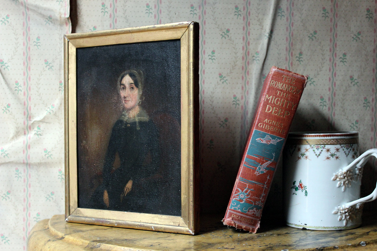 A Good Mid-19thC Oil on Canvas Portrait of a Lady