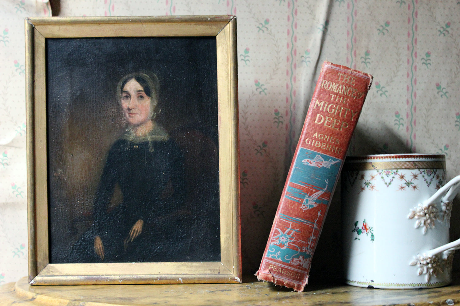 A Good Mid-19thC Oil on Canvas Portrait of a Lady