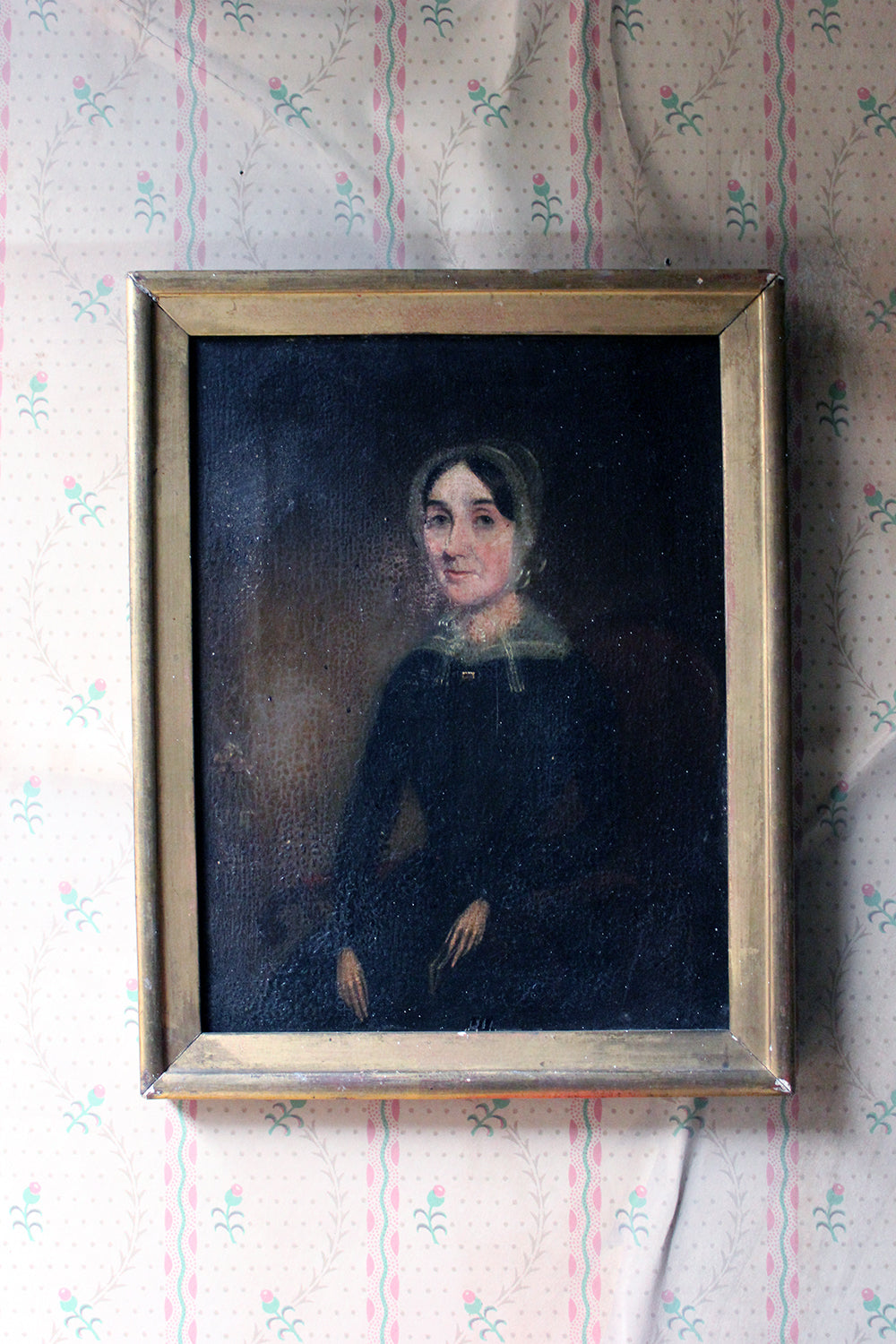 A Good Mid-19thC Oil on Canvas Portrait of a Lady