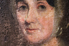 A Good Mid-19thC Oil on Canvas Portrait of a Lady