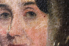 A Good Mid-19thC Oil on Canvas Portrait of a Lady