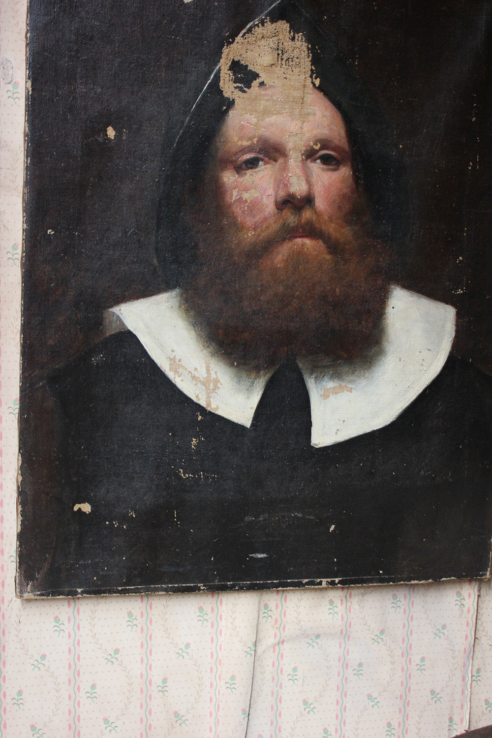 A 19thC Dutch School Oil on Canvas Portrait of a Gentleman c.1870-85