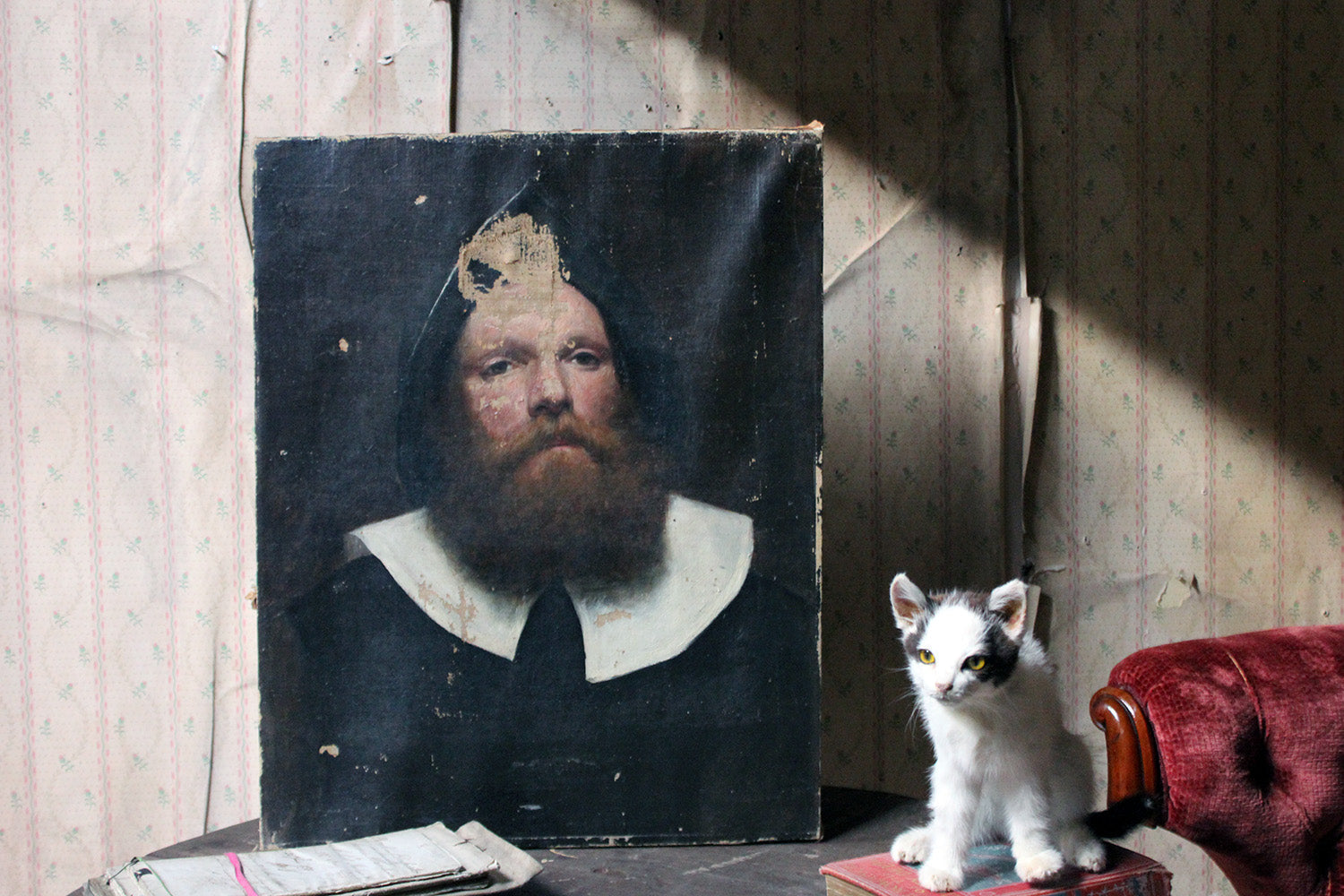 A 19thC Dutch School Oil on Canvas Portrait of a Gentleman c.1870-85