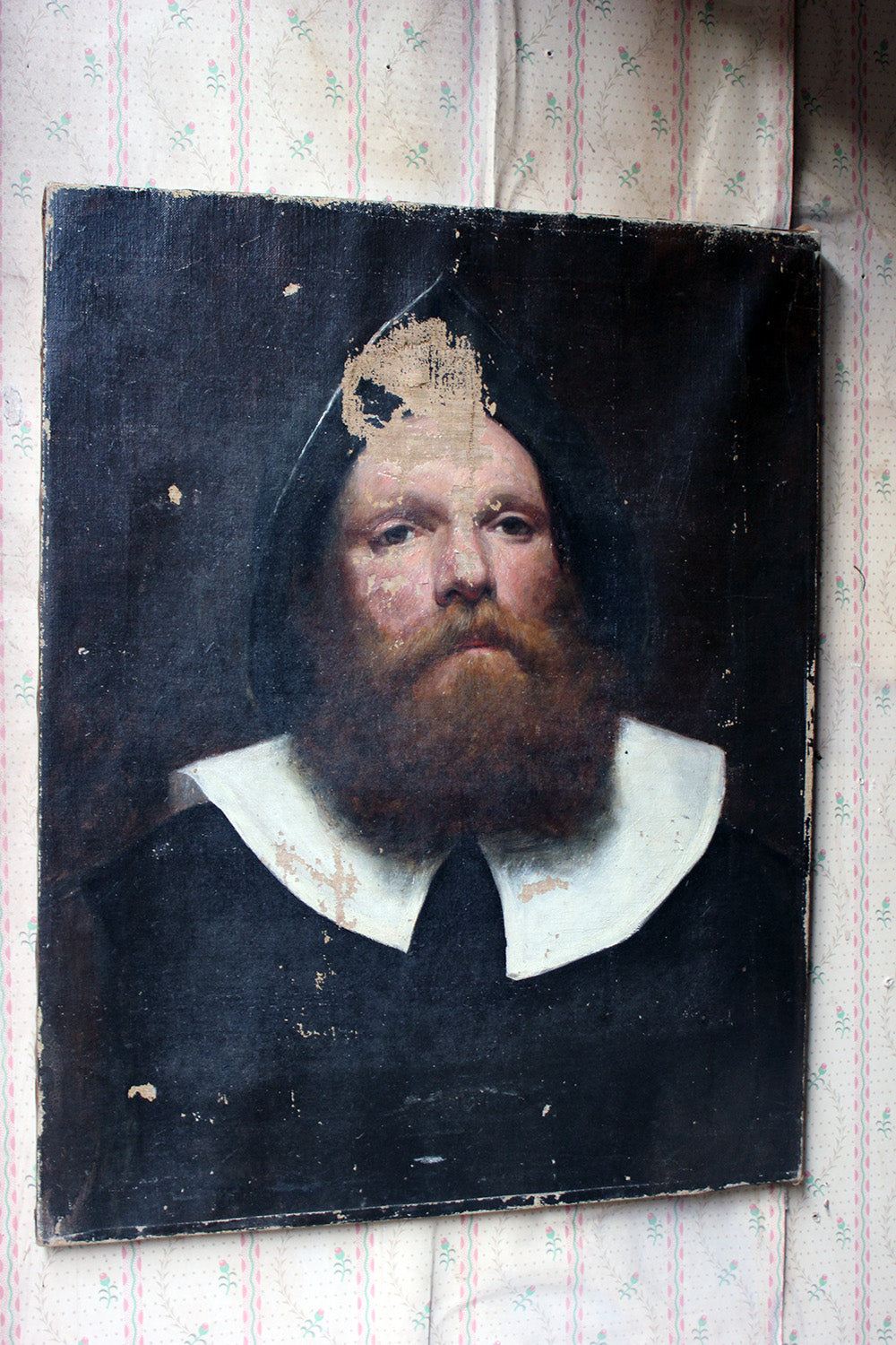 A 19thC Dutch School Oil on Canvas Portrait of a Gentleman c.1870-85