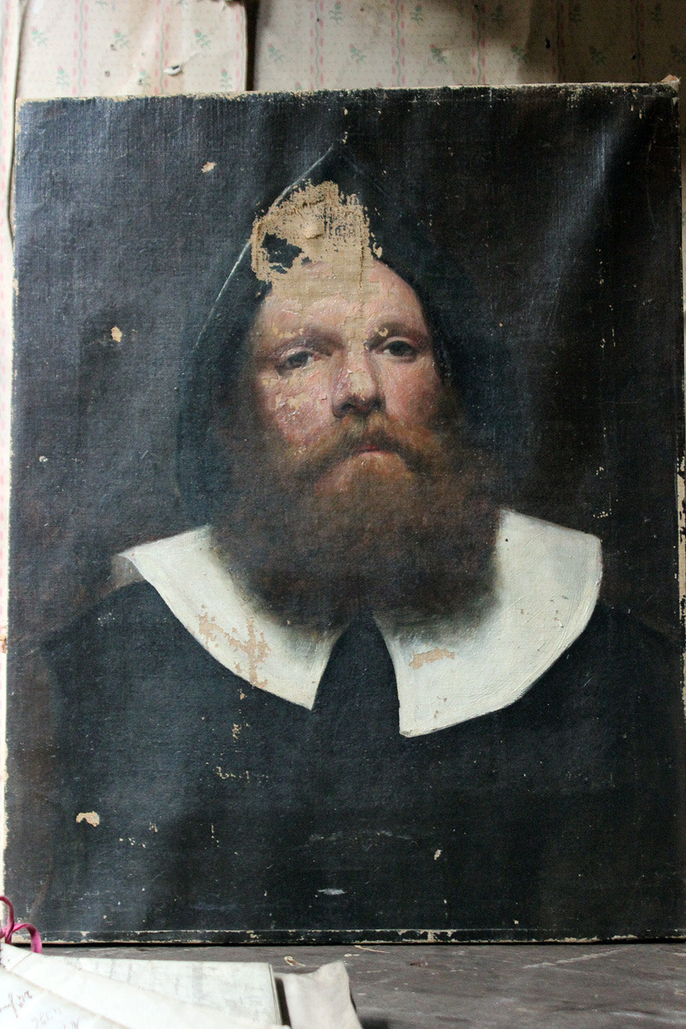 A 19thC Dutch School Oil on Canvas Portrait of a Gentleman c.1870-85