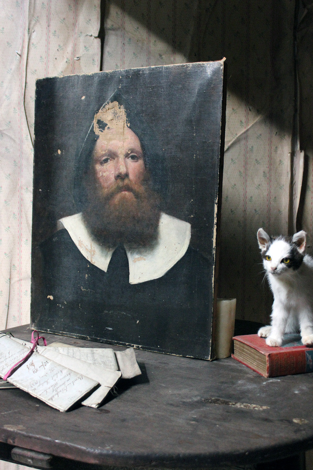 A 19thC Dutch School Oil on Canvas Portrait of a Gentleman c.1870-85
