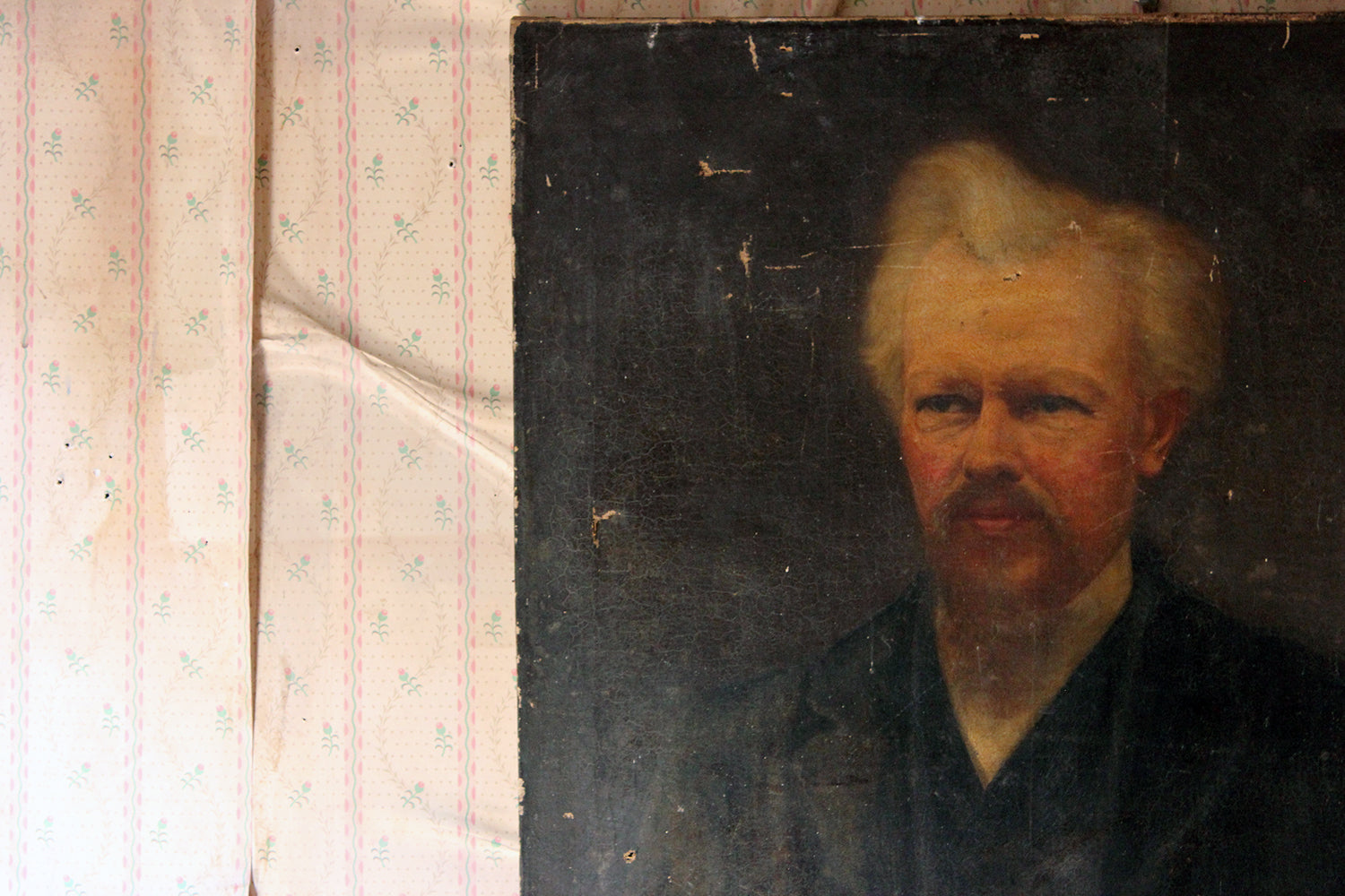 A c.1870 Oil on Canvas Portrait of the Minister Thomas Child (1839-1906)