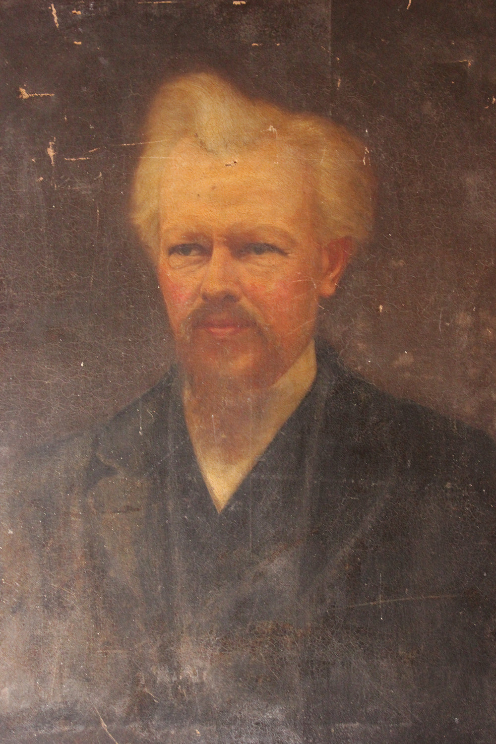 A c.1870 Oil on Canvas Portrait of the Minister Thomas Child (1839-1906)