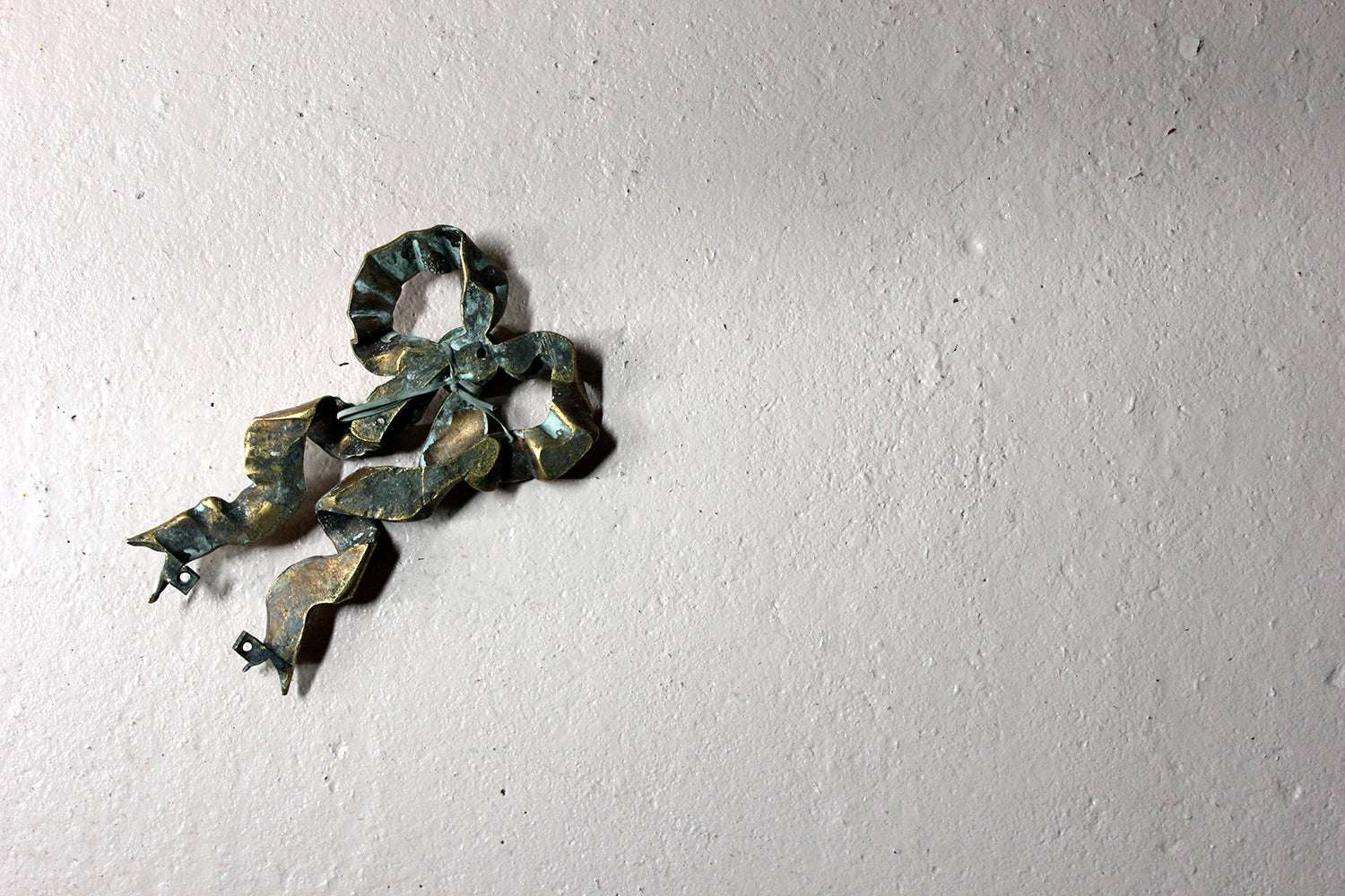 A French 19thC Cast Ormolu Mount Modelled as a Tied Ribbon Bow c.1880