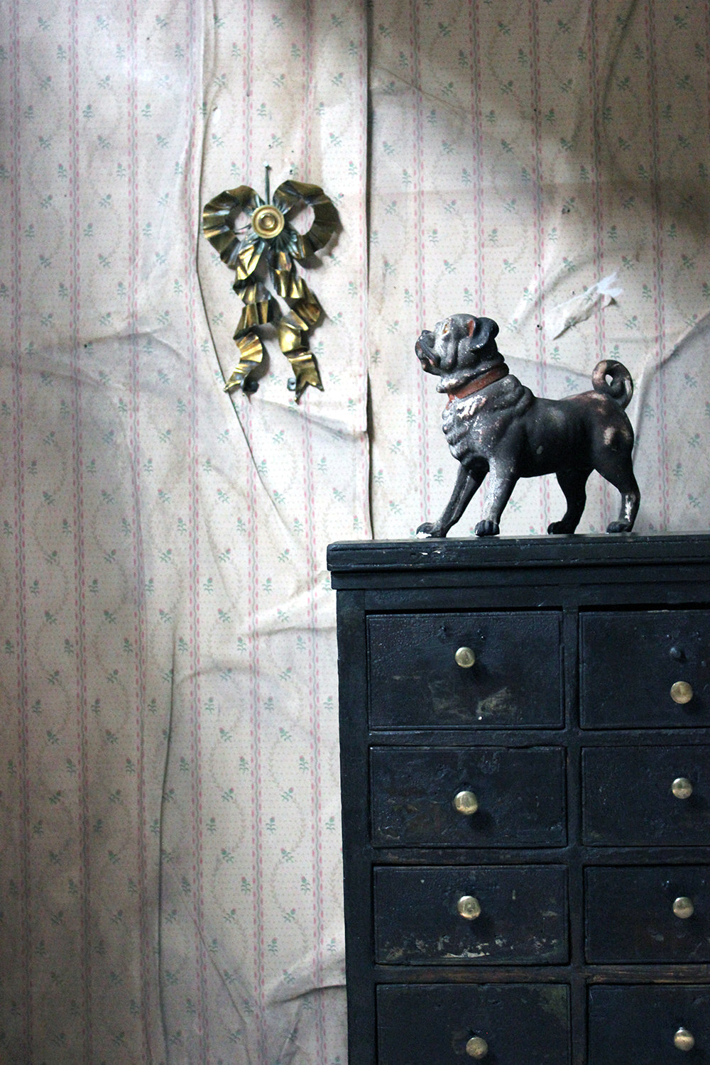 A French 19thC Cast Ormolu Mount Modelled as a Tied Ribbon Bow c.1880