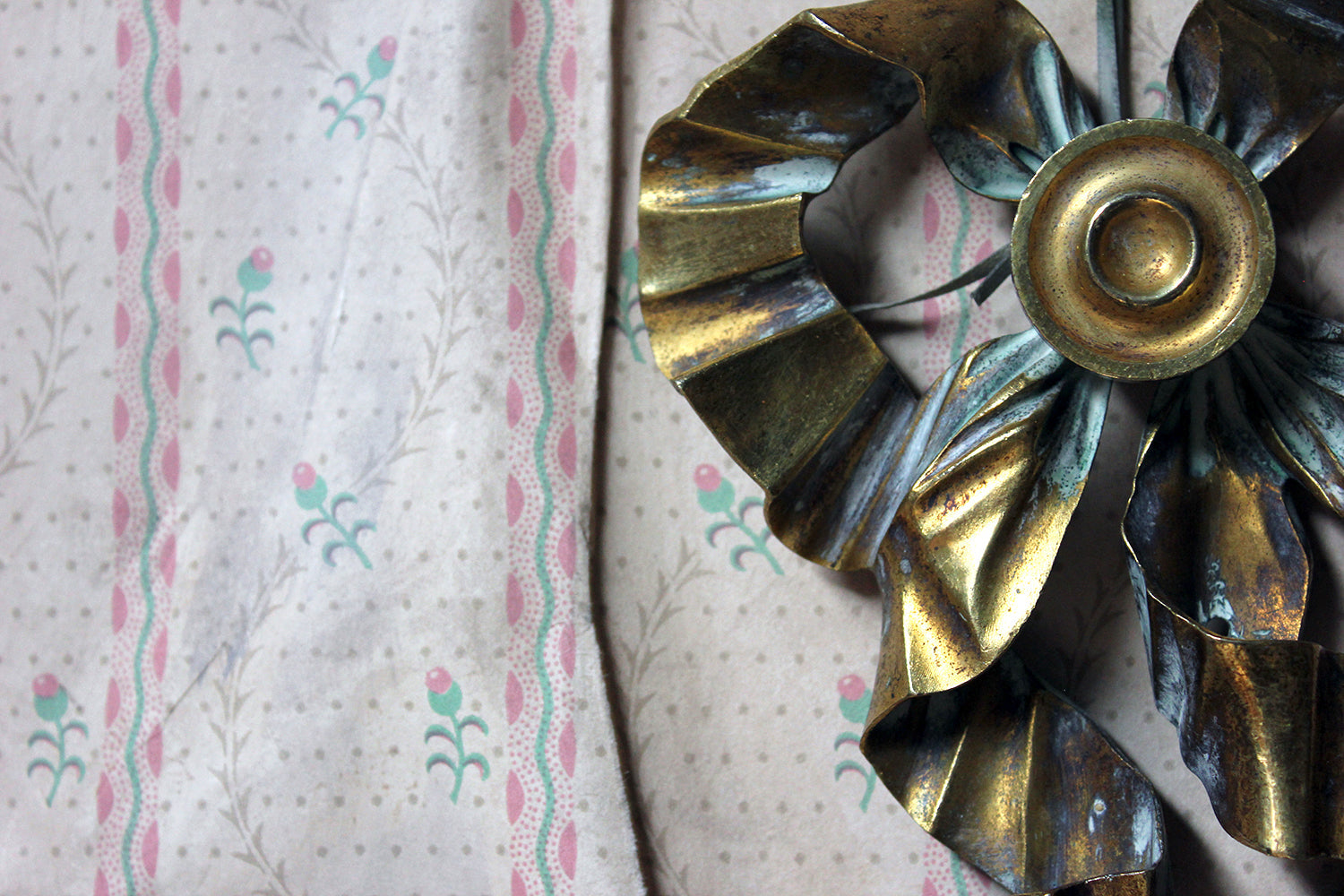 A French 19thC Cast Ormolu Mount Modelled as a Tied Ribbon Bow c.1880
