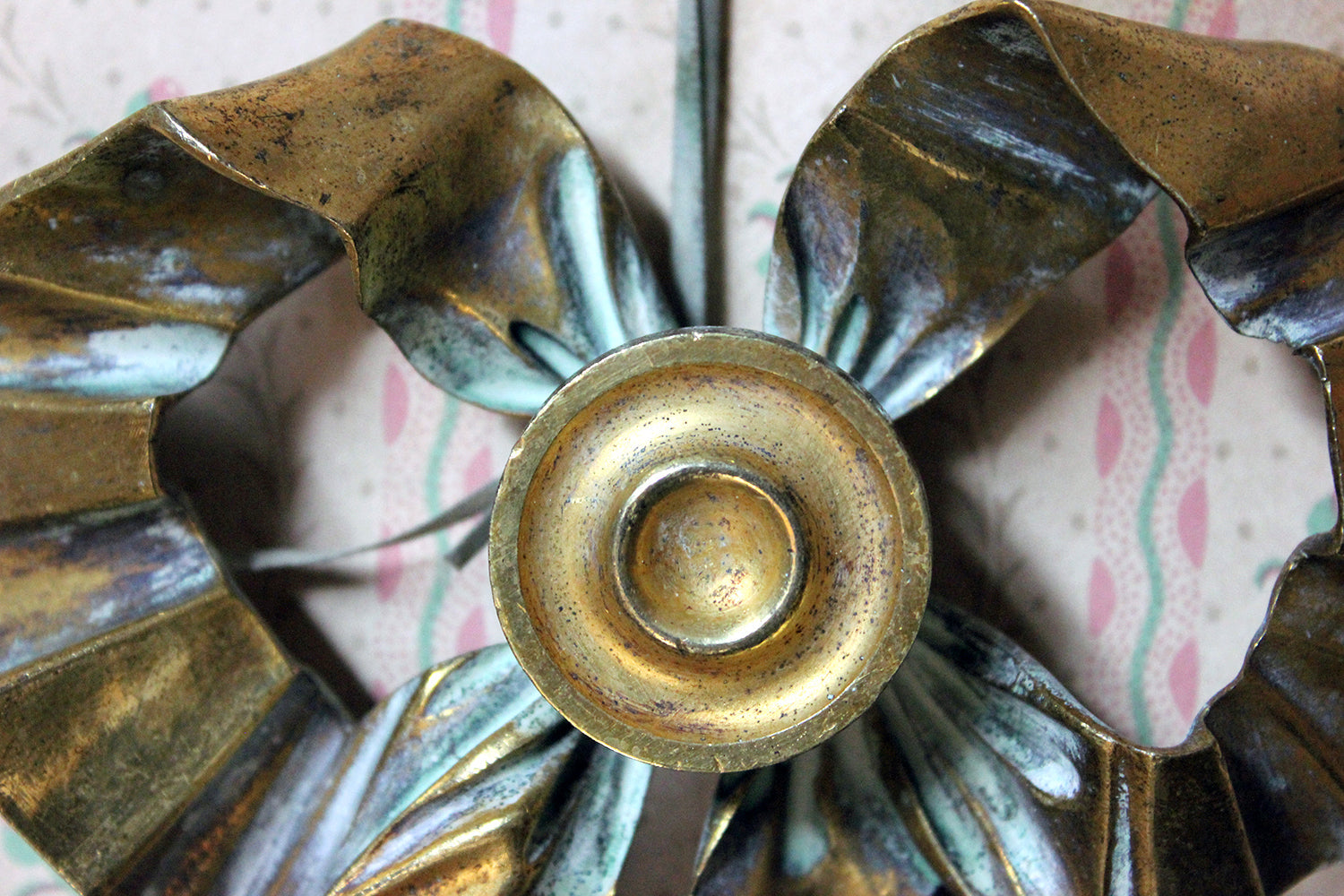 A French 19thC Cast Ormolu Mount Modelled as a Tied Ribbon Bow c.1880