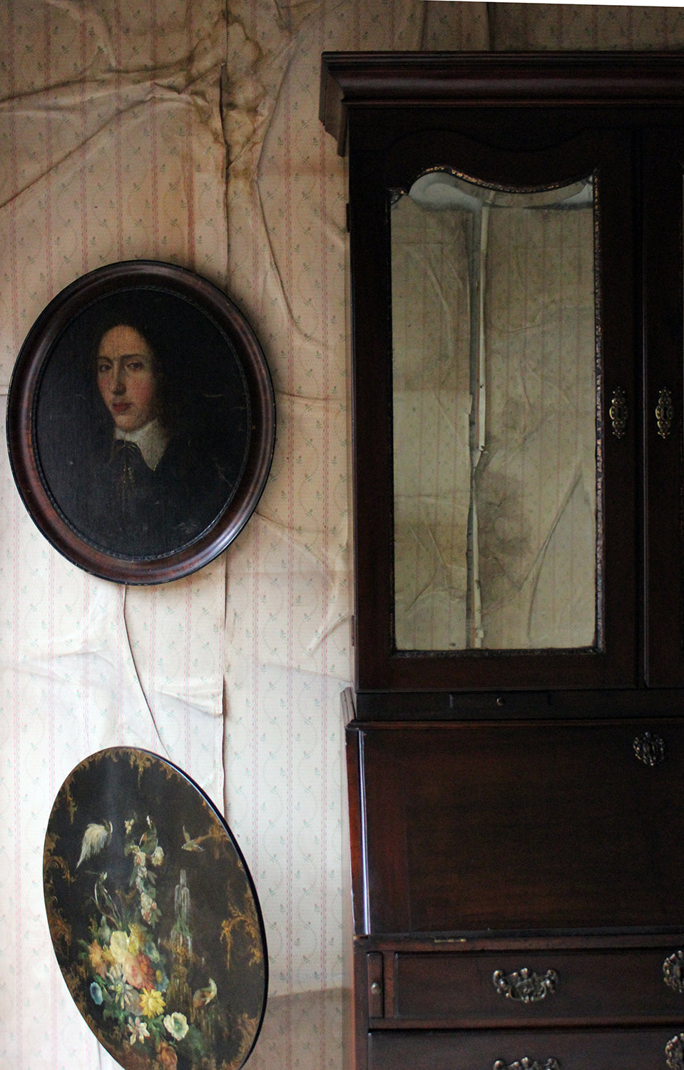 A Good 18thC French School Oval Oil on Canvas Laid to Board Portrait of a Young Gentleman c.1780