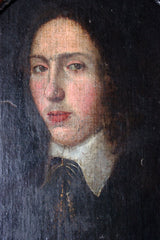 A Good 18thC French School Oval Oil on Canvas Laid to Board Portrait of a Young Gentleman c.1780