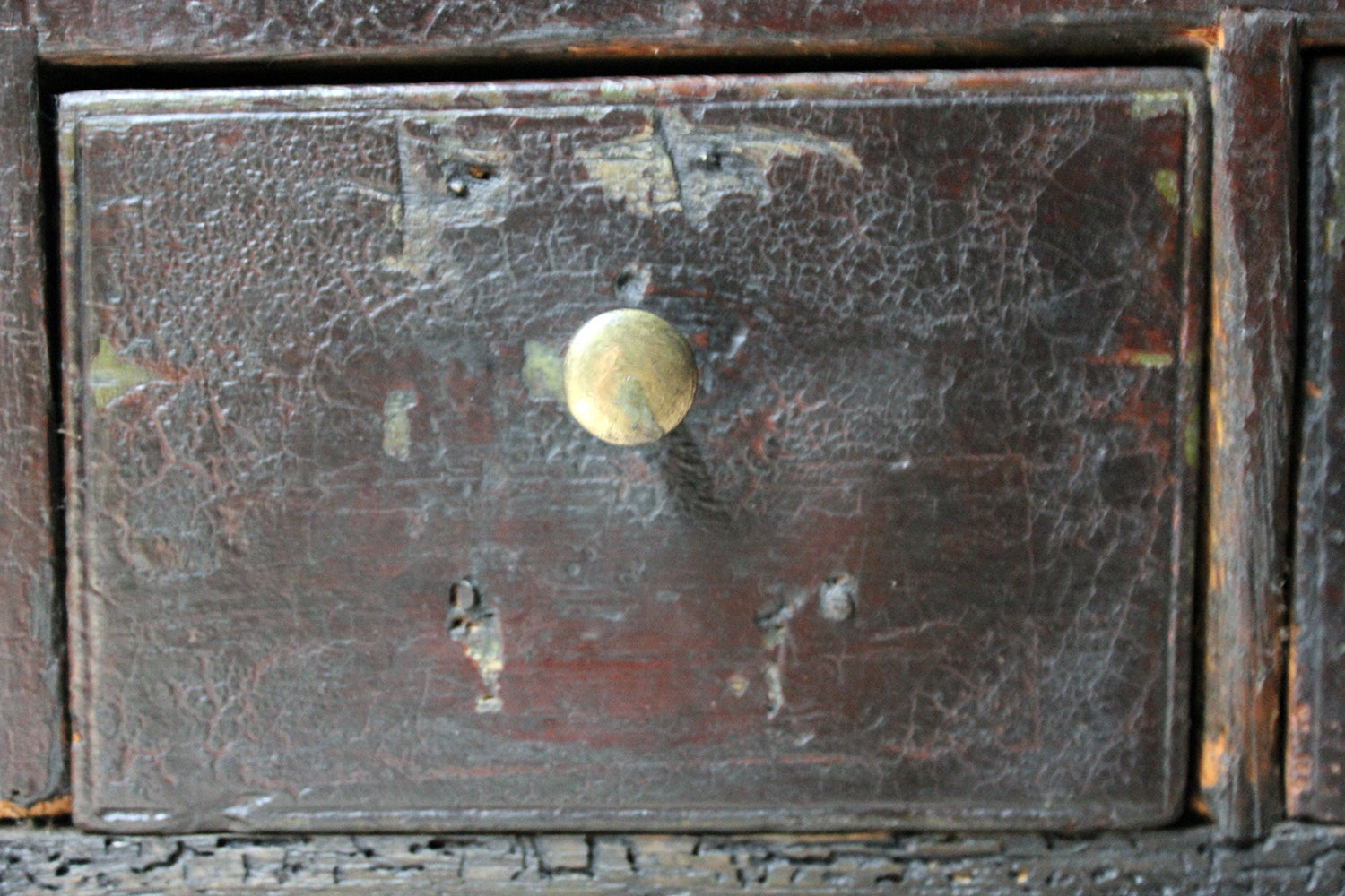 A 19thC Painted Pine Bank of Thirty-Six Drawers c.1870