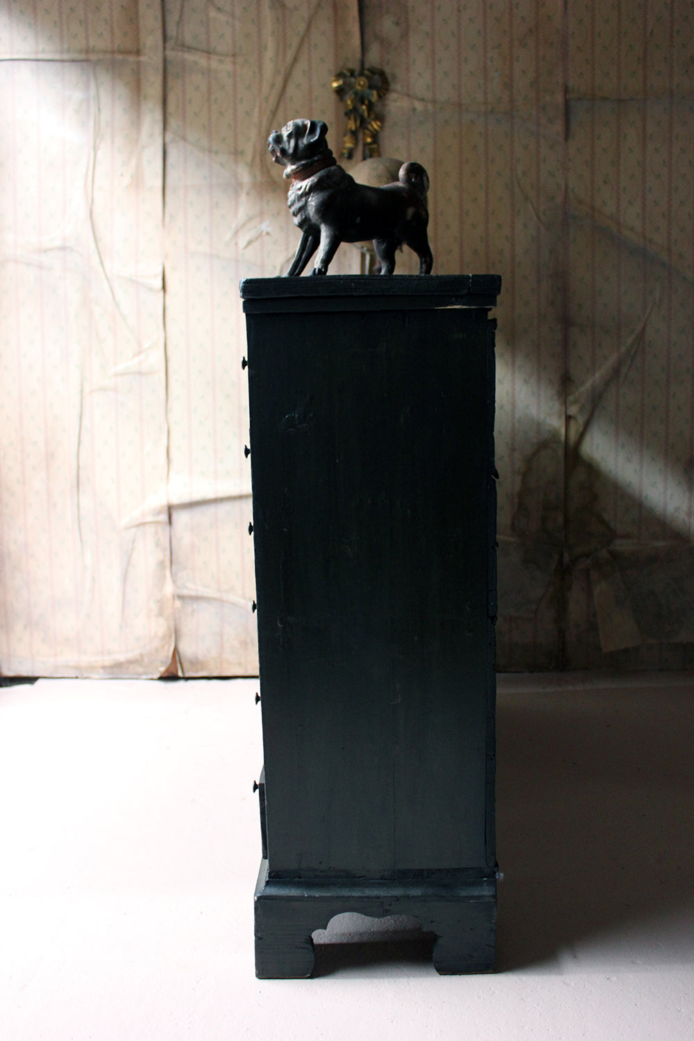 A 19thC Painted Pine Bank of Thirty-Six Drawers c.1870