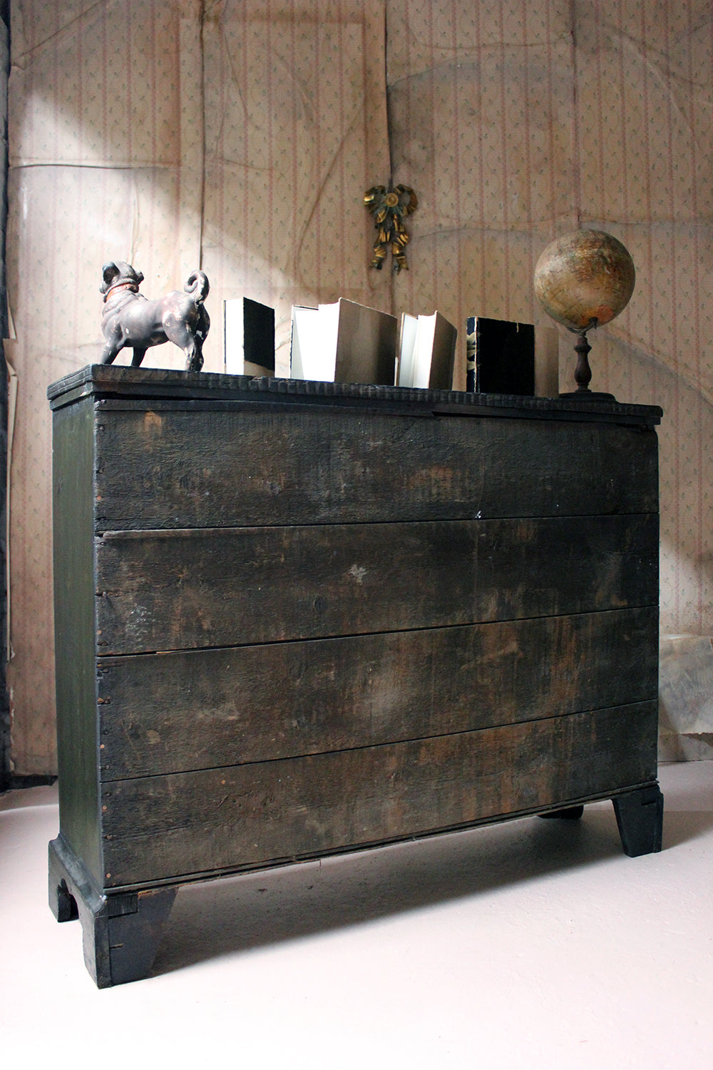 A 19thC Painted Pine Bank of Thirty-Six Drawers c.1870